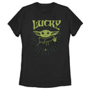 Women's Star Wars: The Mandalorian Grogu St. Patrick's Day Force of Luck T-Shirt