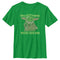 Boy's Star Wars: The Mandalorian Grogu St. Patrick's Day The Luck is Strong With This One T-Shirt