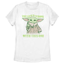 Women's Star Wars: The Mandalorian Grogu St. Patrick's Day The Luck is Strong With This One T-Shirt