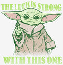 Women's Star Wars: The Mandalorian Grogu St. Patrick's Day The Luck is Strong With This One T-Shirt