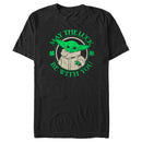 Men's Star Wars: The Mandalorian Grogu St. Patrick's Day May the Luck Be With You T-Shirt