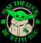 Men's Star Wars: The Mandalorian Grogu St. Patrick's Day May the Luck Be With You T-Shirt