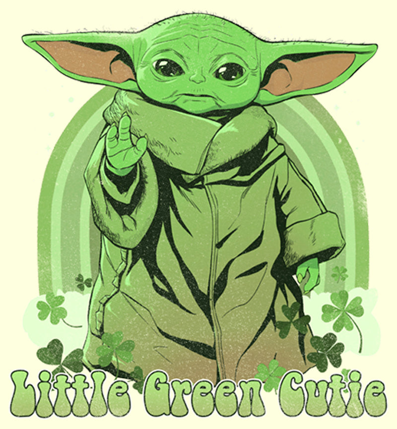 Men's Star Wars: The Mandalorian Grogu St. Patrick's Day Little Green Cutie T-Shirt