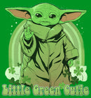 Boy's Star Wars: The Mandalorian Grogu St. Patrick's Day Little Green Cutie T-Shirt