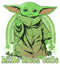 Junior's Star Wars: The Mandalorian Grogu St. Patrick's Day Little Green Cutie T-Shirt