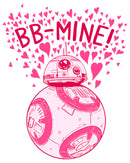 Junior's Star Wars The Last Jedi Valentine's Day BB-Mine T-Shirt
