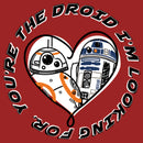 Women's Star Wars R2-D2 and BB-8 You're the Droid I'm Looking For T-Shirt