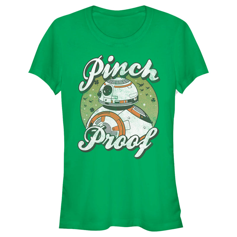 Junior's Star Wars The Last Jedi BB-8 St. Patrick's Day Pinch Proof T-Shirt