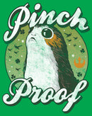 Junior's Star Wars The Last Jedi Porg St. Patrick's Day Pinch Proof T-Shirt