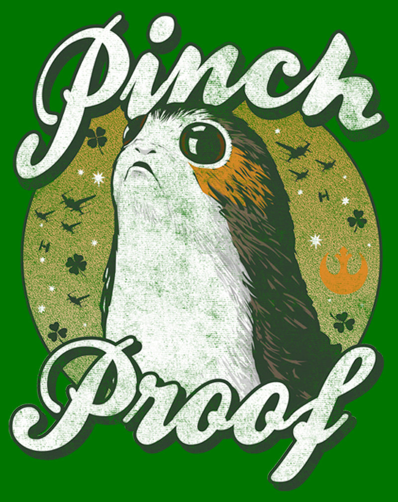 Men's Star Wars The Last Jedi Porg St. Patrick's Day Pinch Proof T-Shirt