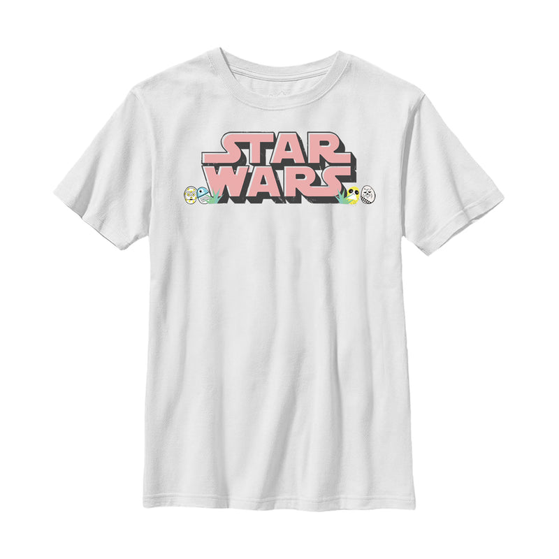 Boy's Star Wars Easter Themed Chest Logo T-Shirt