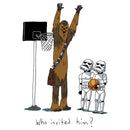 Boy's Star Wars Chewbacca Basketball Who Invited Him T-Shirt