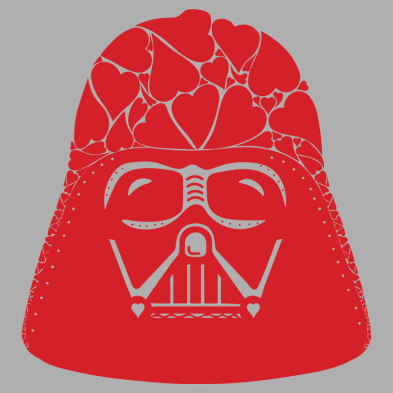 Boy's Star Wars Valentine's Day Darth Vader Heart Helmet T-Shirt