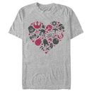 Men's Star Wars Valentine's Day Heart Icons T-Shirt