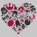 Women's Star Wars Valentine's Day Heart Icons T-Shirt