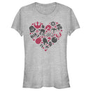 Junior's Star Wars Valentine's Day Heart Icons T-Shirt