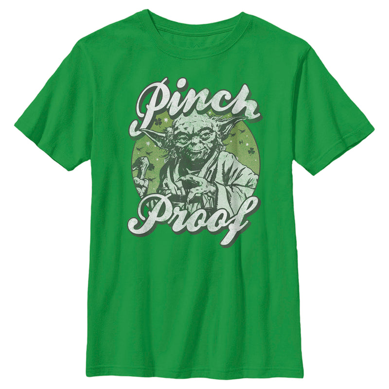 Boy's Star Wars Yoda St. Patrick's Day Pinch Proof T-Shirt