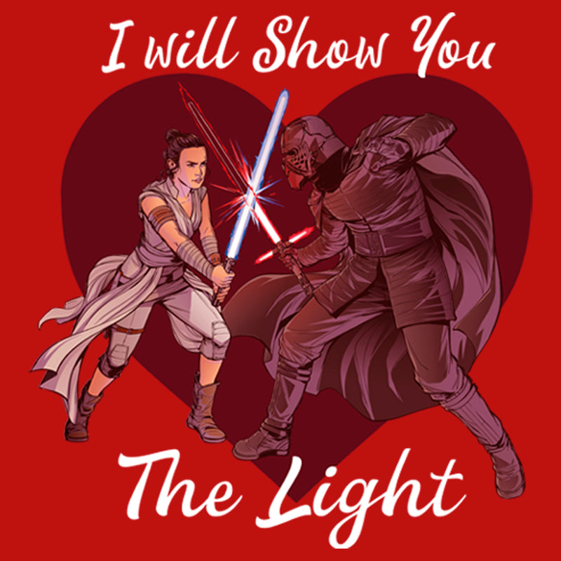 Junior's Star Wars Kylo Ren and Rey I Will Show You the Light T-Shirt