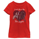 Girl's Star Wars Kylo Ren and Rey I Will Show You the Light T-Shirt