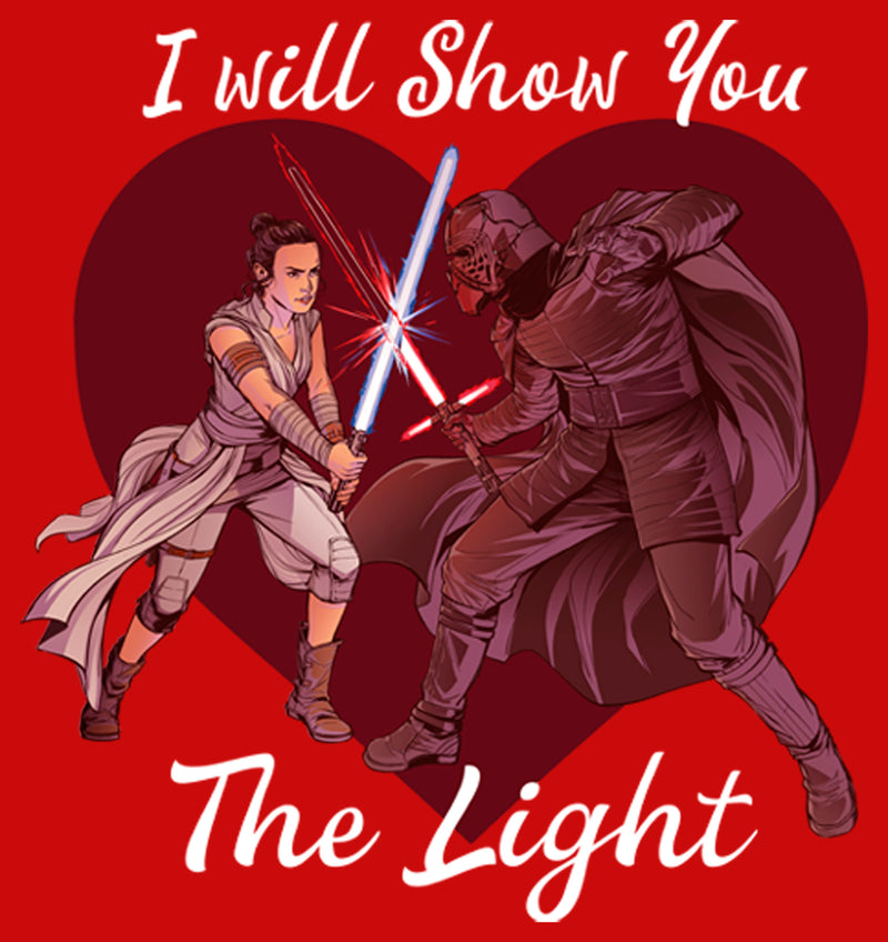 Boy's Star Wars: The Rise of Skywalker Kylo Ren and Rey I Will Show You the Light T-Shirt
