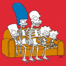 Men's The Simpsons Skeleton Family Couch T-Shirt