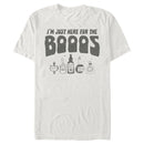 Men's Lost Gods Halloween I'm Just Here for the Booos T-Shirt