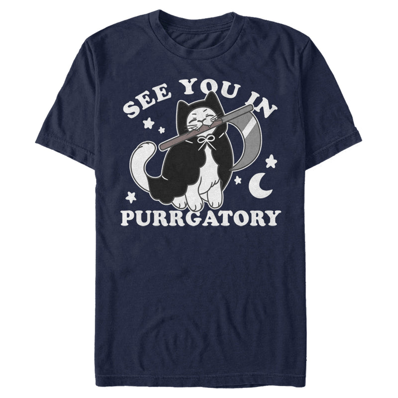 Men's Lost Gods Halloween See You In Purrgatory T-Shirt