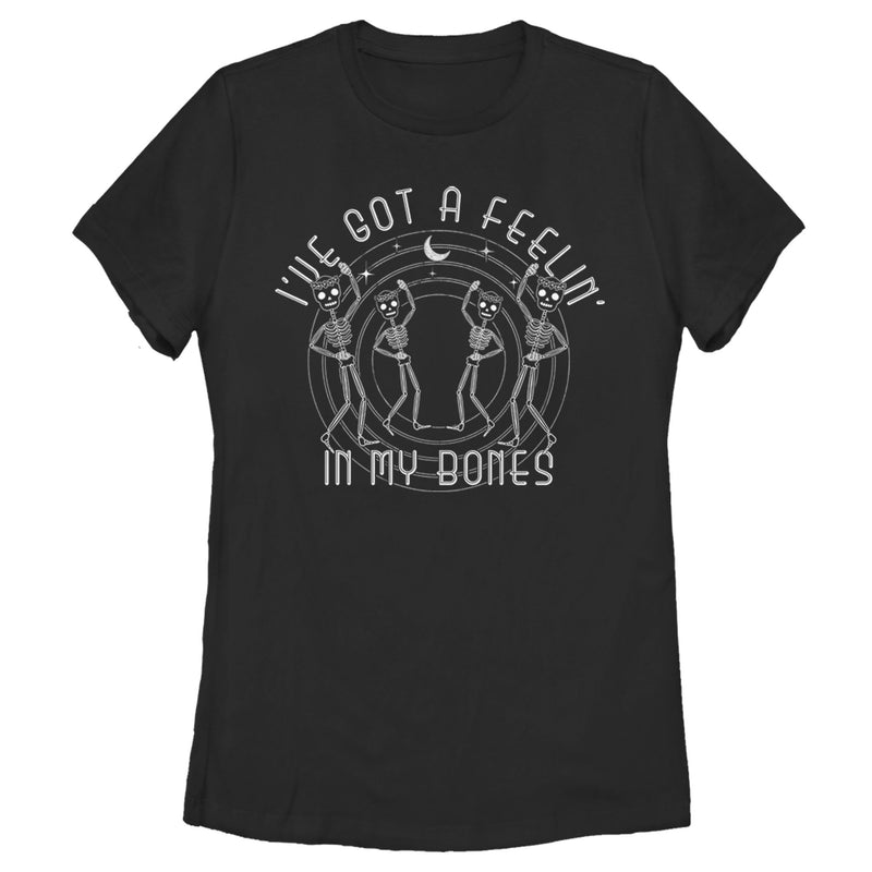 Women's Lost Gods Halloween I've Got a Feelin' in my Bones T-Shirt