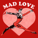 Junior's Batman Valentine's Day Harley Quinn Mad Love T-Shirt