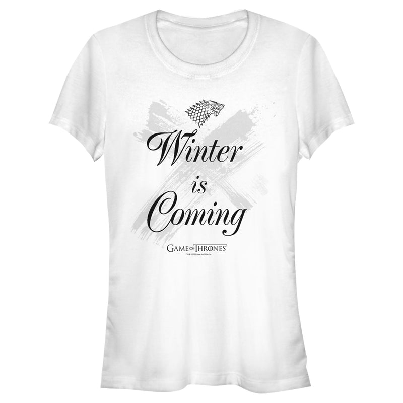 Junior's Game of Thrones Winter is Coming Streak T-Shirt