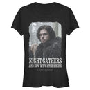 Junior's Game of Thrones Jon Snow Watch Begins T-Shirt