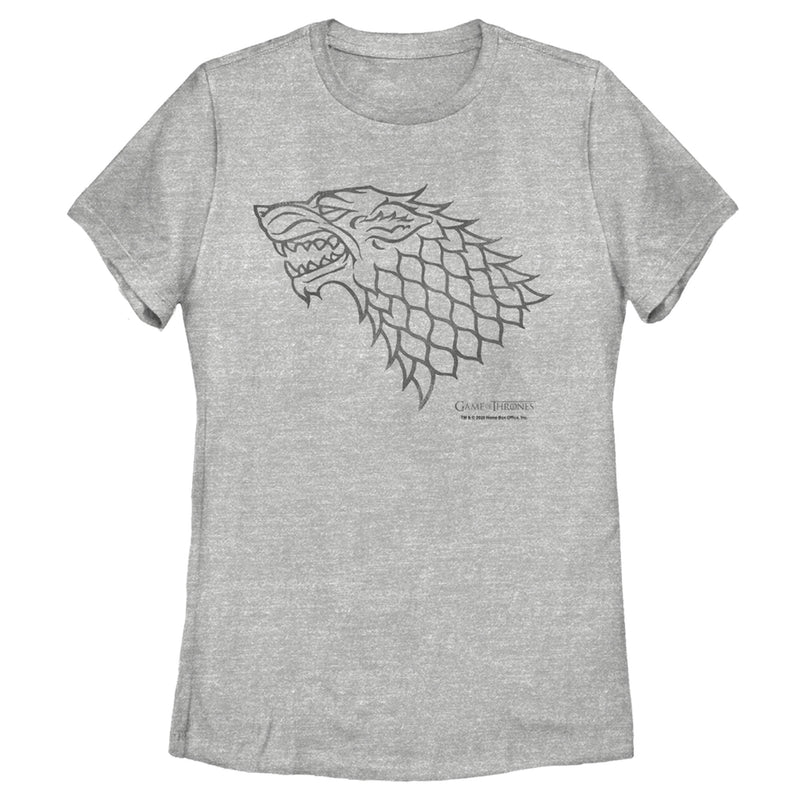 Women's Game of Thrones House Stark Direwolf T-Shirt