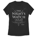 Women's Game of Thrones Night's Watch Motto T-Shirt
