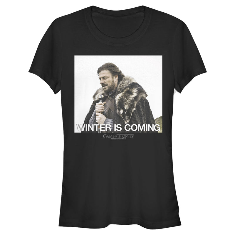 Junior's Game of Thrones Ned Winter is Coming T-Shirt