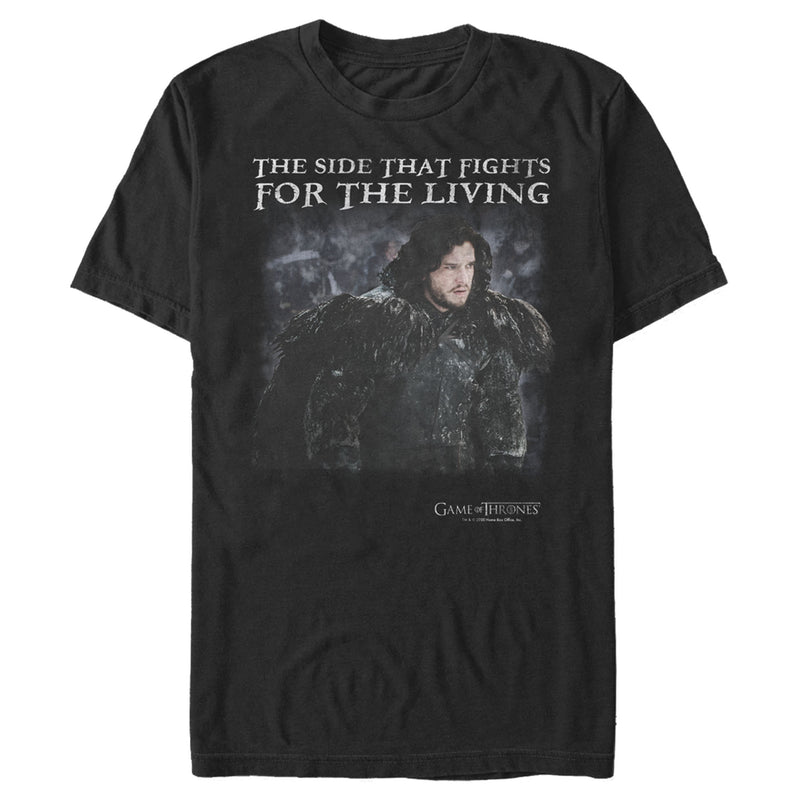 Men's Game of Thrones Jon Snow Fight for Living T-Shirt