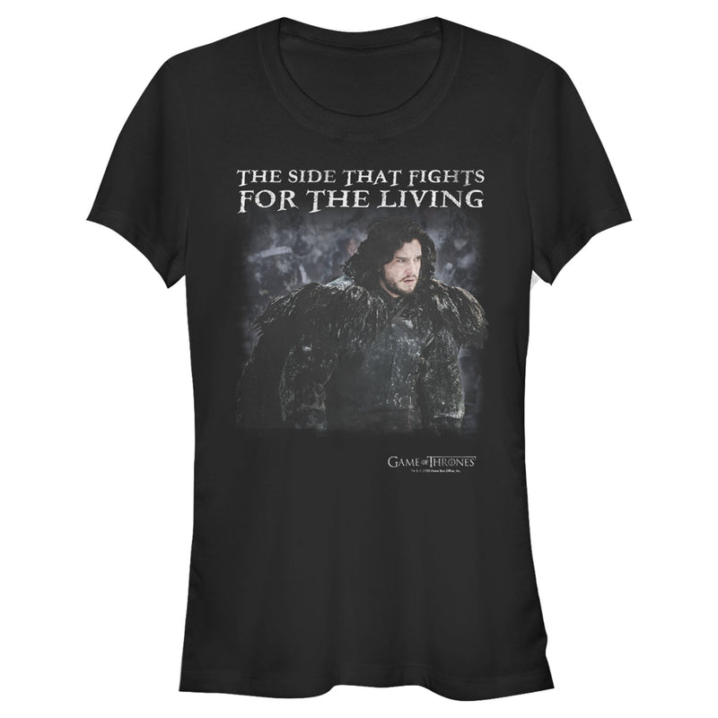Junior's Game of Thrones Jon Snow Fight for Living T-Shirt