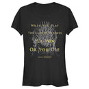 Junior's Game of Thrones Win or Die Rules T-Shirt