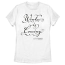 Women's Game of Thrones Winter is Coming Cursive T-Shirt
