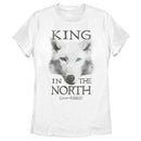 Women's Game of Thrones King in the North Direwolf T-Shirt