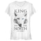 Junior's Game of Thrones King in the North Direwolf T-Shirt