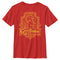 Boy's Harry Potter Gryffindor Line Art Crest T-Shirt