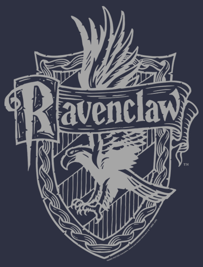 Women's Harry Potter Ravenclaw Line Art Crest T-Shirt