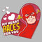 Junior's The Flash Valentine's Day My Heart Races for You T-Shirt