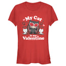Junior's Batman Catwoman My Cat is My Valentine T-Shirt