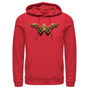 Men's Zack Snyder Justice League Wonder Woman Logo Pull Over Hoodie