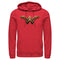 Men's Zack Snyder Justice League Wonder Woman Logo Pull Over Hoodie