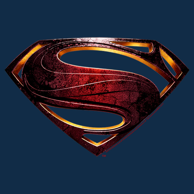 Men's Zack Snyder Justice League Superman Logo Long Sleeve Shirt