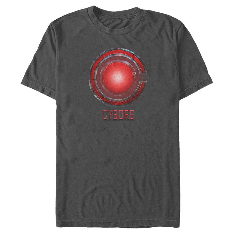 Men's Zack Snyder Justice League Cyborg Logo T-Shirt