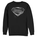 Men's Zack Snyder Justice League Superman Silver Logo Sweatshirt