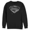 Men's Zack Snyder Justice League Superman Silver Logo Sweatshirt